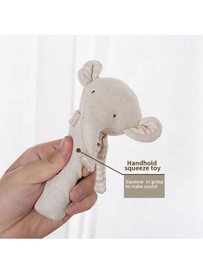 platube 2-Piece Baby Elephant Rattle Squeaky Toy - Image 2