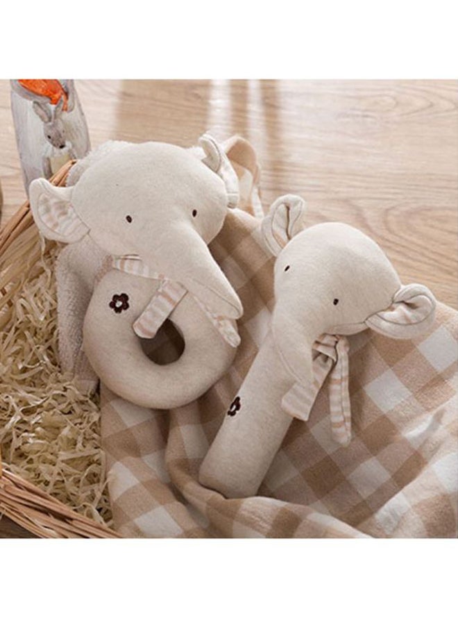 platube 2-Piece Baby Elephant Rattle Squeaky Toy - Image 3