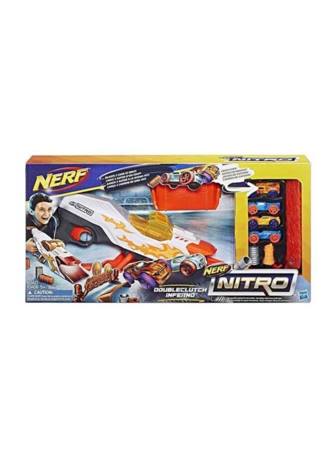 NERF - 14-Piece Nitro Double Clutch Inferno Car Blaster Gun E0858 - Image 1