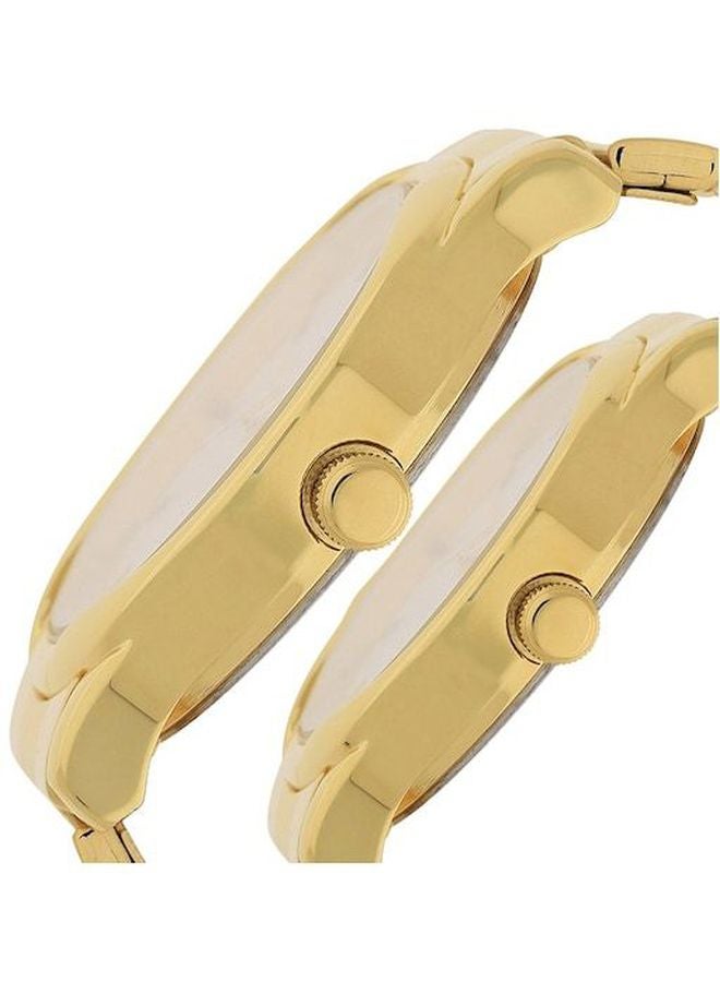 TITAN - unisex Water Resistant Analog Couple Watch Set 15802490YM04 - Image 1