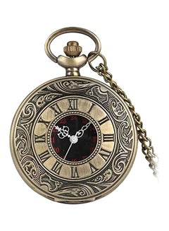 unisex Bronze Pocket Watch With Chain PV-01