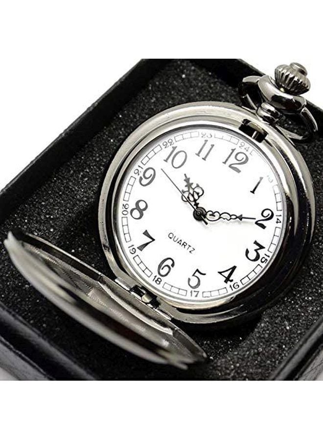 Analog Pocket Watch With Chain Roman Wheels-PV-06 - Image 4