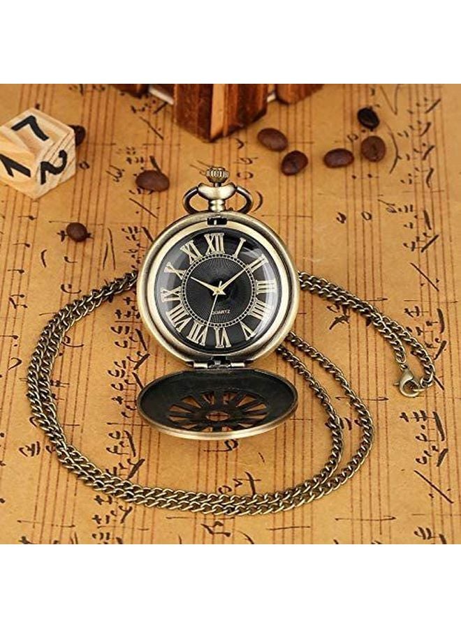 Analog Pocket Watch With Chain Roman Wheels-PV-06 - Image 5