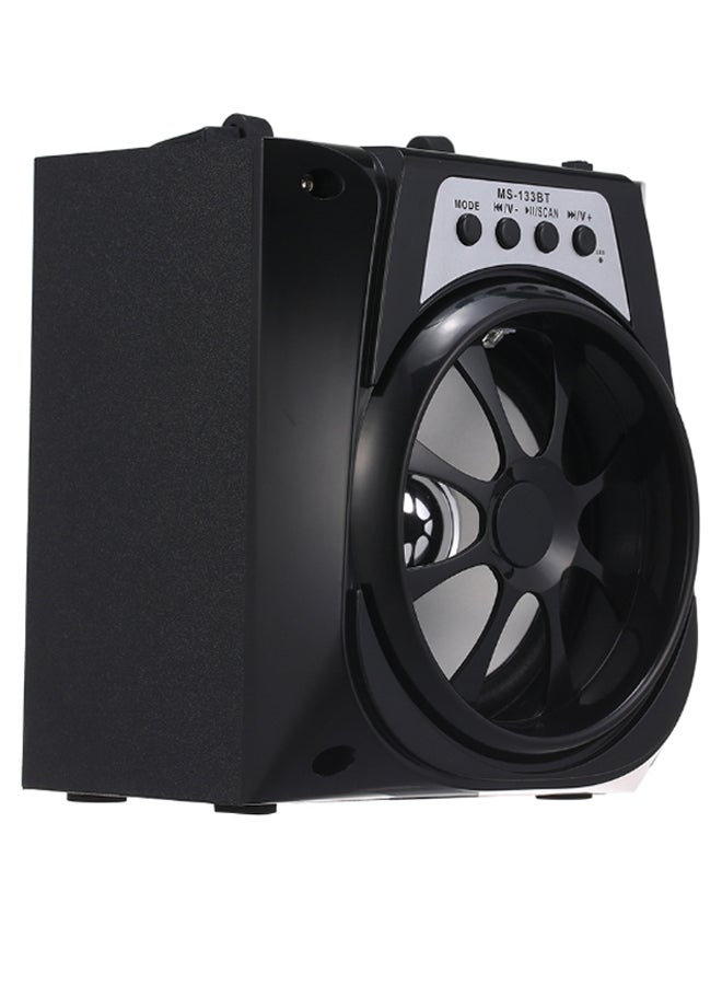 Portable Outdoor Colourful LED Light BT Speaker Black/Silver - Image 3