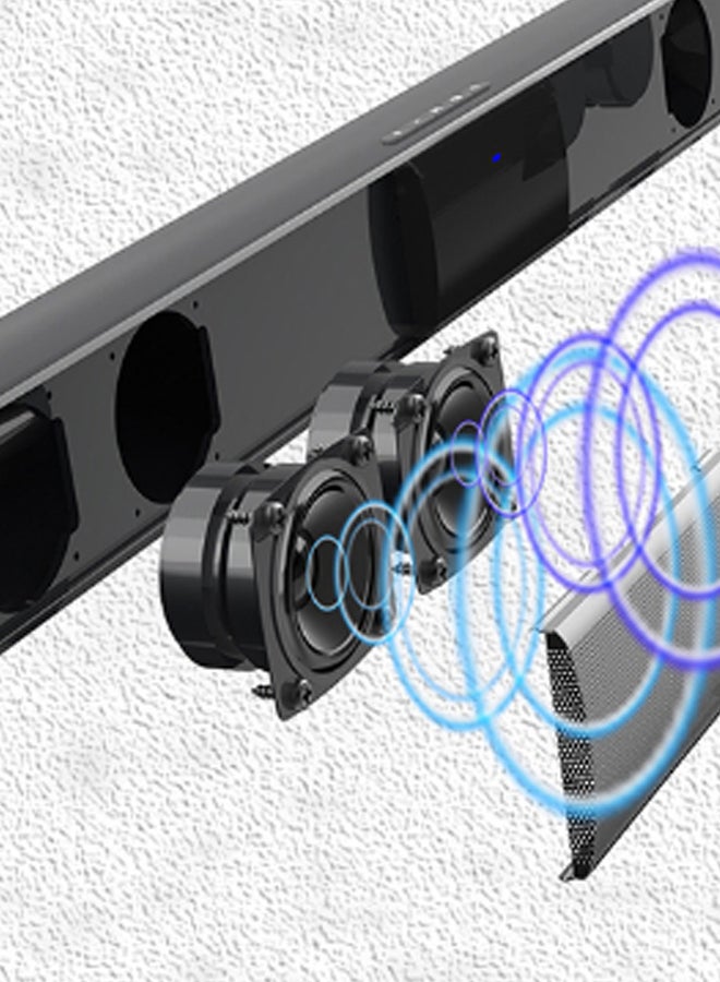 3D Stereo Bluetooth Wireless Soundbar V7526 Black  - Image 3