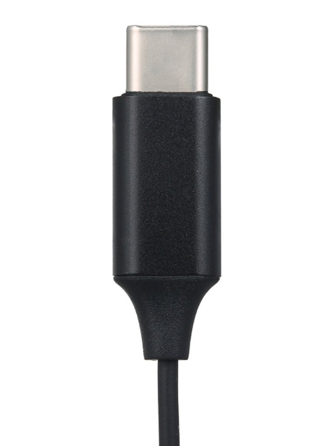 TYPE-C Recording Clip-on Microphone V7747 Black - Image 2