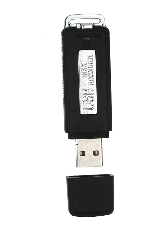 Generic - Mini USB Digital Sound Voice Recorder MP3 Player OS3390-1-A Black/Silver - Image 1