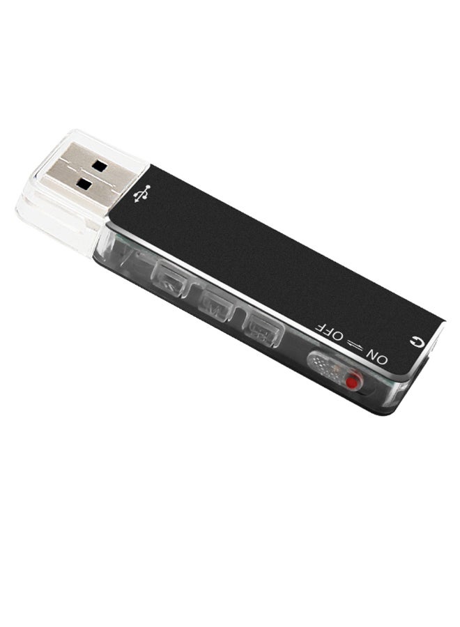 Mini USB Digital Sound Voice Recorder MP3 Player OS3389-A Black/Clear - Image 1