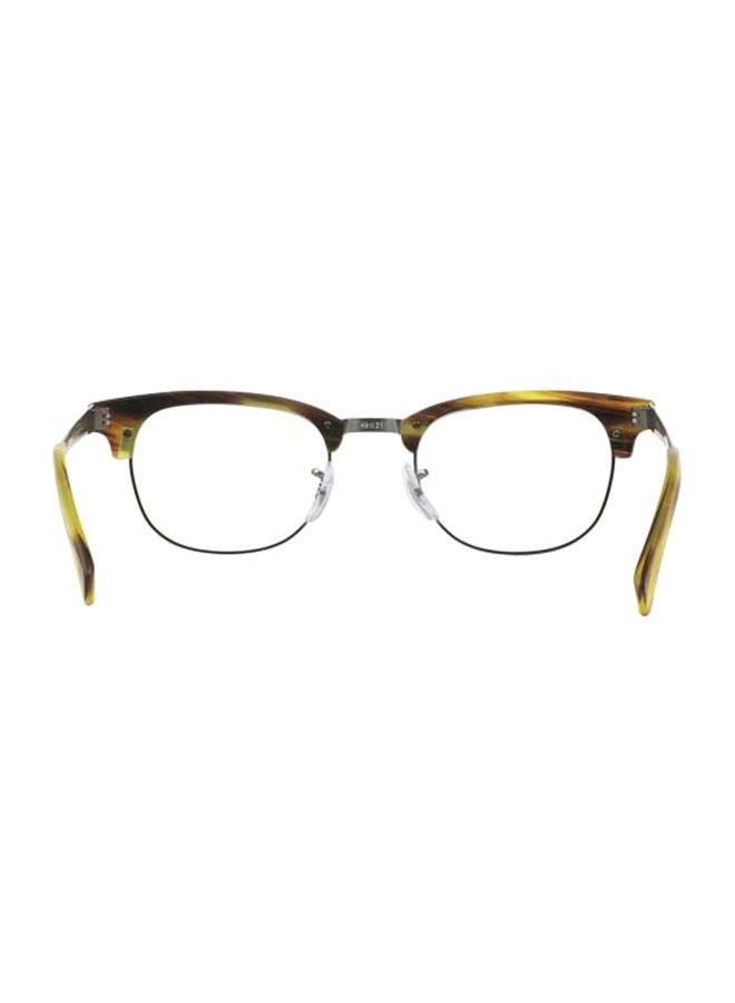 unisex Browline Prescription Eyeglasses - Lens Size: 49 mm