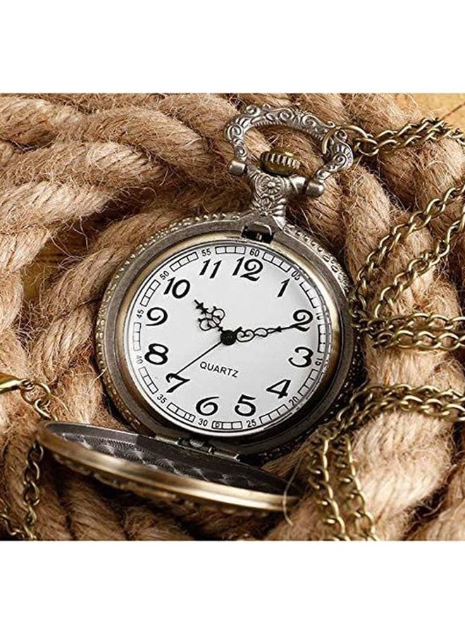 unisex Stainless Steel Pocket Watch - Image 4