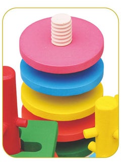 Alostoura Geometric Shape Matching Four Sets Of Column Development Toy 15.5x15.5x12.1cm  - Image 3