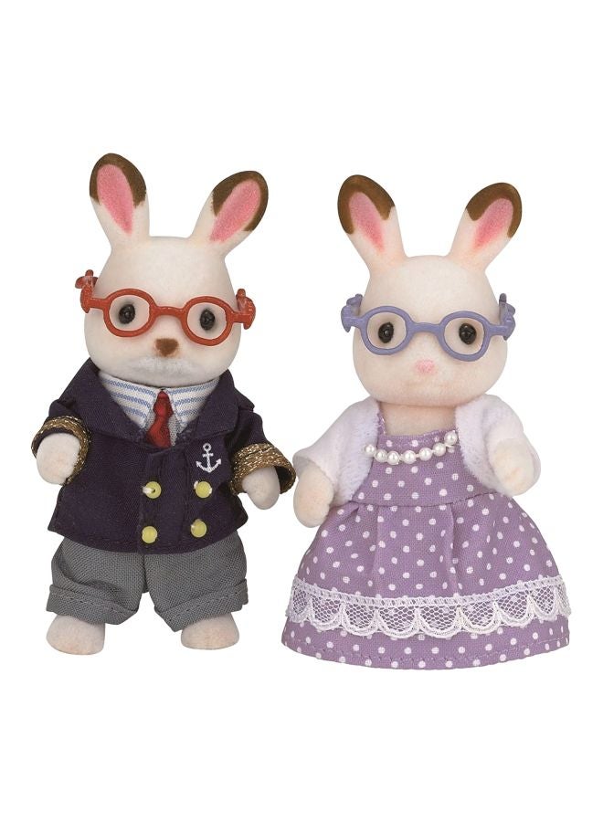 Sylvanian Families - Chocolate Rabbit Grandparents 5190 - Image 1