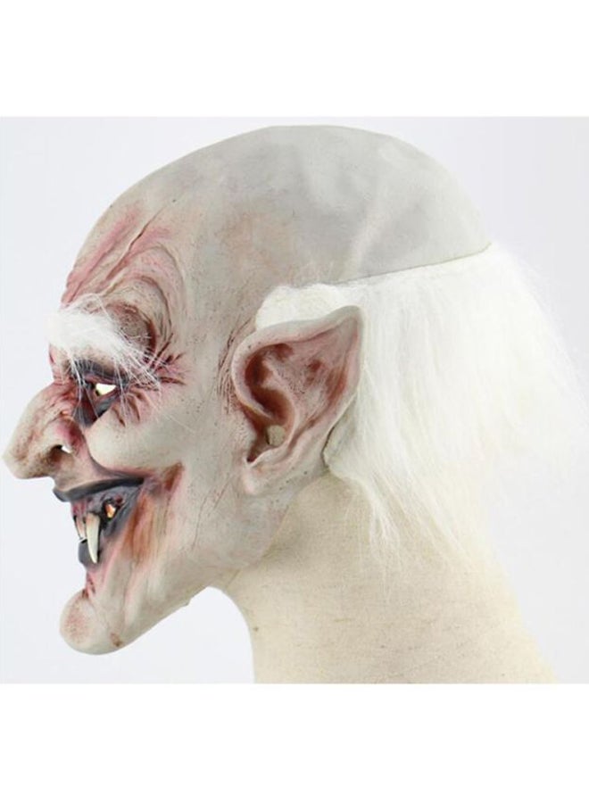 GObuy - Vampire Mask Comfortable, Durable Sturdy Material White Color 5x12x5cm - Image 1