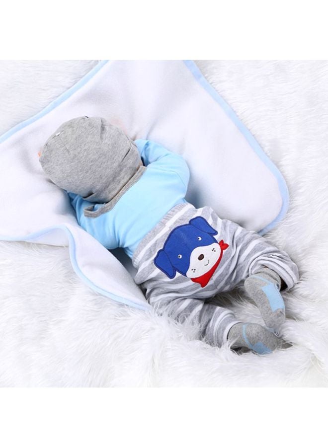 ametoys - Beautiful Cute And Realistic Silicone Body Boneca Toy With Clothes 55cm - Image 1