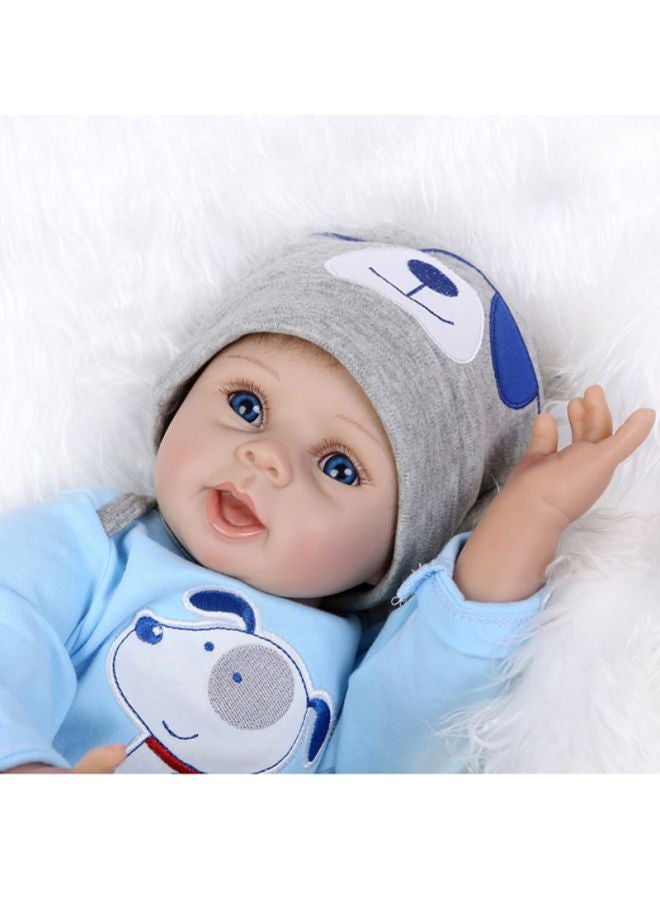 ametoys - Beautiful Cute And Realistic Silicone Body Boneca Toy With Clothes 55cm - Image 1