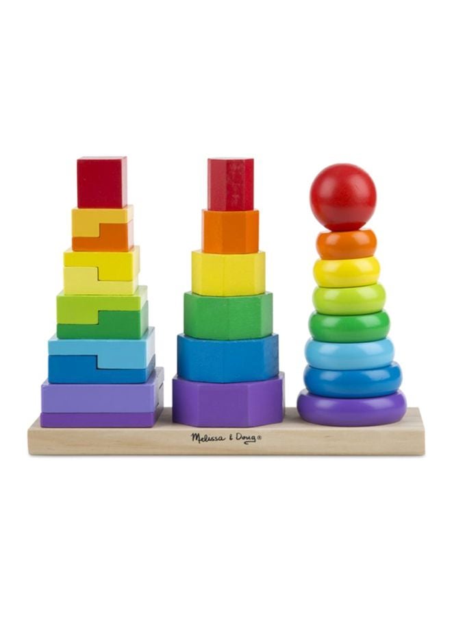 Melissa & Doug 25-Piece Geometric Stacking Blocks  - Image 3