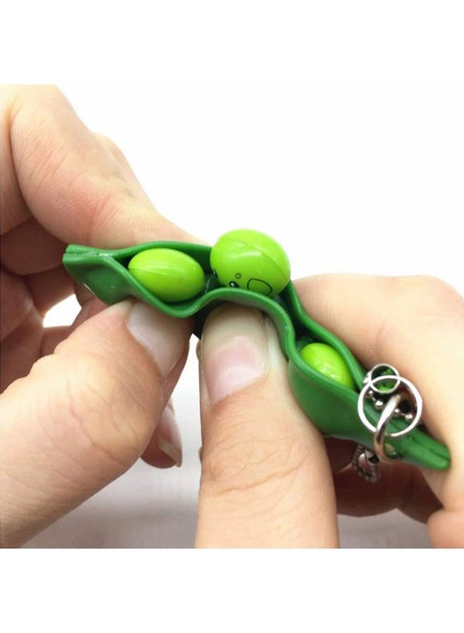 Coolplay - Pea Shape Squishy Toy With Cute Facial Expressions Good Stress Buster For Kids And Adults 2.95x0.83x0.59inch - Image 1