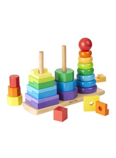 Melissa & Doug 25-Piece Geometric Stacking Blocks  - Image 1