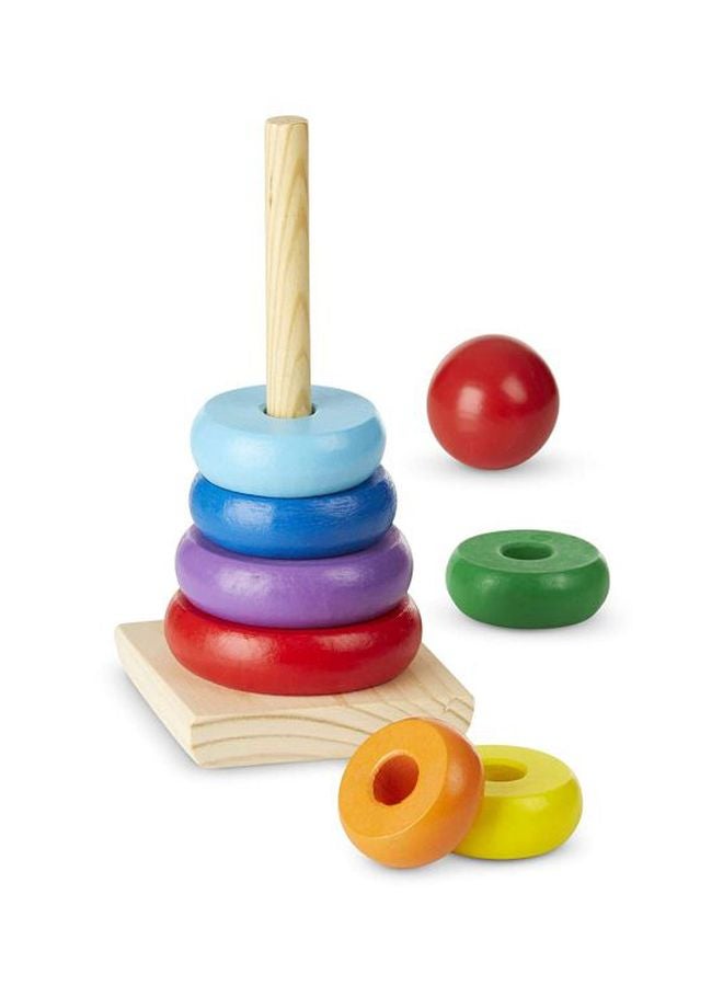 Melissa & Doug - Rainbow Stacker Classic Toy 8.5 x 3.5 x 3.5inch - Image 1
