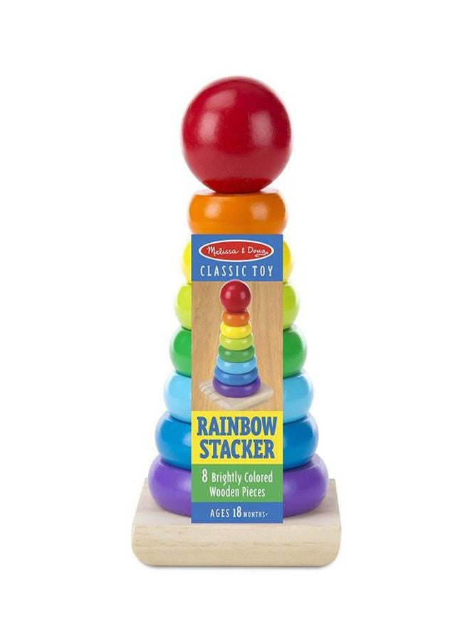 Melissa & Doug - Rainbow Stacker Classic Toy 8.5 x 3.5 x 3.5inch - Image 1