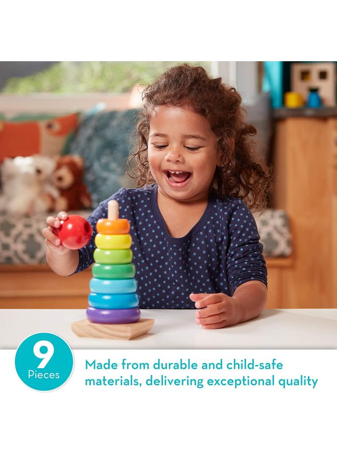Melissa & Doug - Rainbow Stacker Classic Toy 8.5 x 3.5 x 3.5inch - Image 1