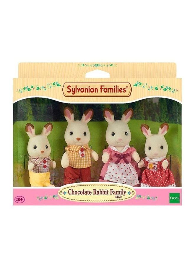 Sylvanian Families Fabric Chocolate Rabbit Family 5.4inch - Image 2