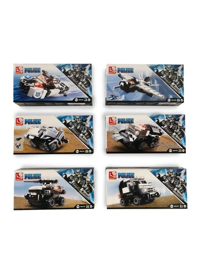 Sluban 384-Piece 6-In-1 King Of Special Police Building Set  - Image 2