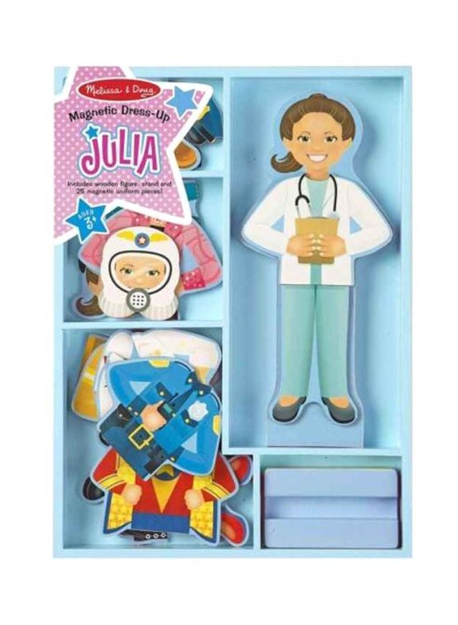 Melissa & Doug 24-Piece Julia Magnetic Dress-Up Pretend Play 5164  - Image 1