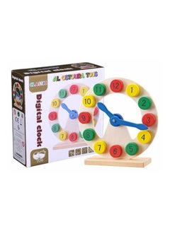Alostoura Wooden Digital Clock Toy 20.5x20.8x7cm  - Image 3