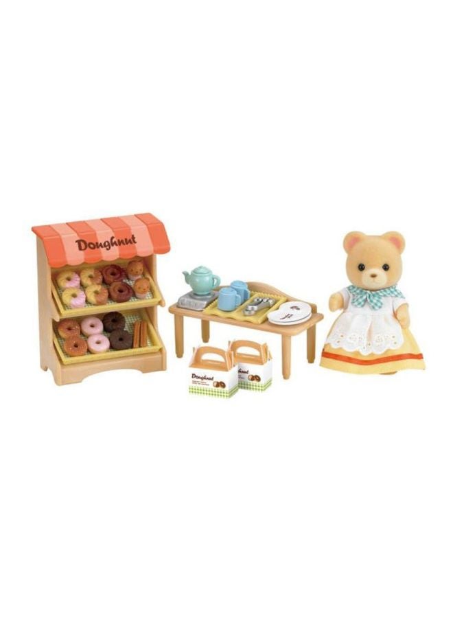 Sylvanian Families 30-Piece Doughnut Store Building Set 9.06 x 2.17 x 5.91inch - Image 1