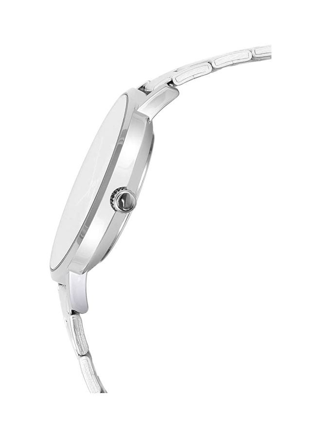 كاسيو ساعة يد إنتايسر بعقارب مقاومة للماء طراز LTP-VT01D-4B - مقاس 34 مم - فضي للنساء - Image 3