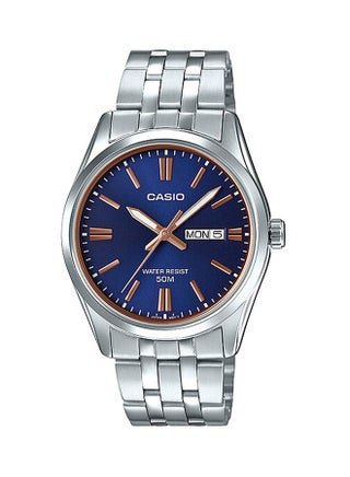 men Water Resistant Analog Watch MTP-1335D-2A2 - 44 mm - Silver - v1597679837/N39780164A_1