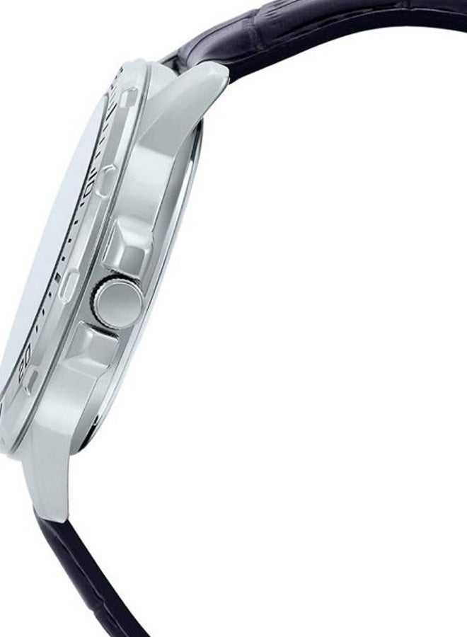 كاسيو ساعة يد إنتايسر بعقارب وسوار من الجلد طراز MTP-VD01L-1E للرجال - Image 3