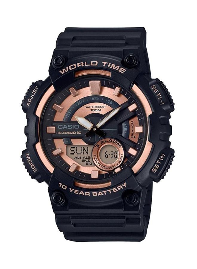 كاسيو ساعة يد رقمية وبعقارب طراز AEQ-110W-1A3 للرجال - Image 1