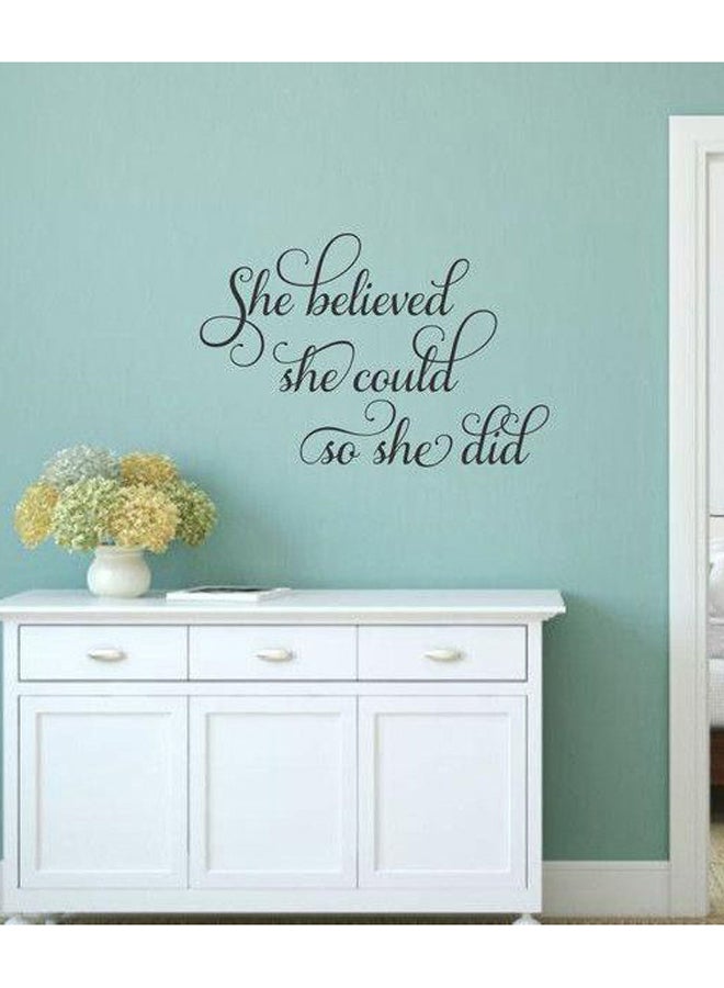 Spoil Your Wall Quotes Self Adhesive Wall Sticker Black 50 x 70cm