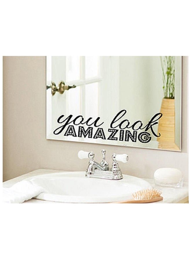 Spoil Your Wall Quotes Self Adhesive Wall Sticker Black 10 x 40cm