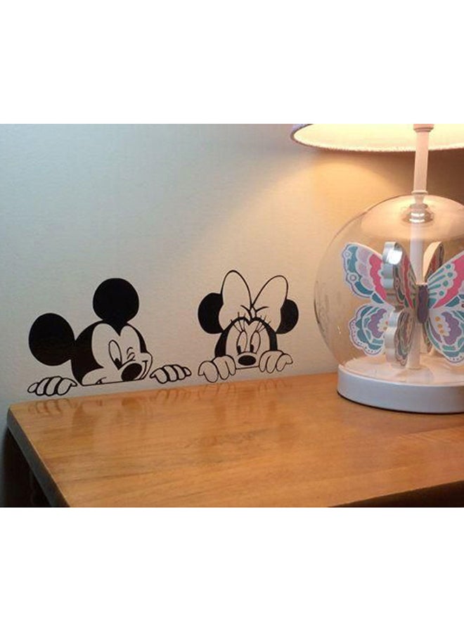 Spoil Your Wall Mickey Mouse With Mini Self Adhesive Wall Sticker Black 20 x 50cm 