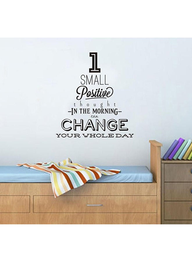 Spoil Your Wall Quotes Self Adhesive Wall Sticker Black 70 x 60cm