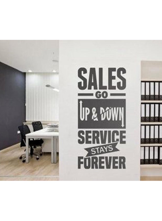 Spoil Your Wall Quotes Self Adhesive Wall Sticker Grey 100 x 50cm