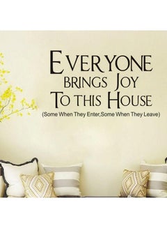 Spoil Your Wall Quotes Self Adhesive Wall Sticker Black 50 x 90cm 