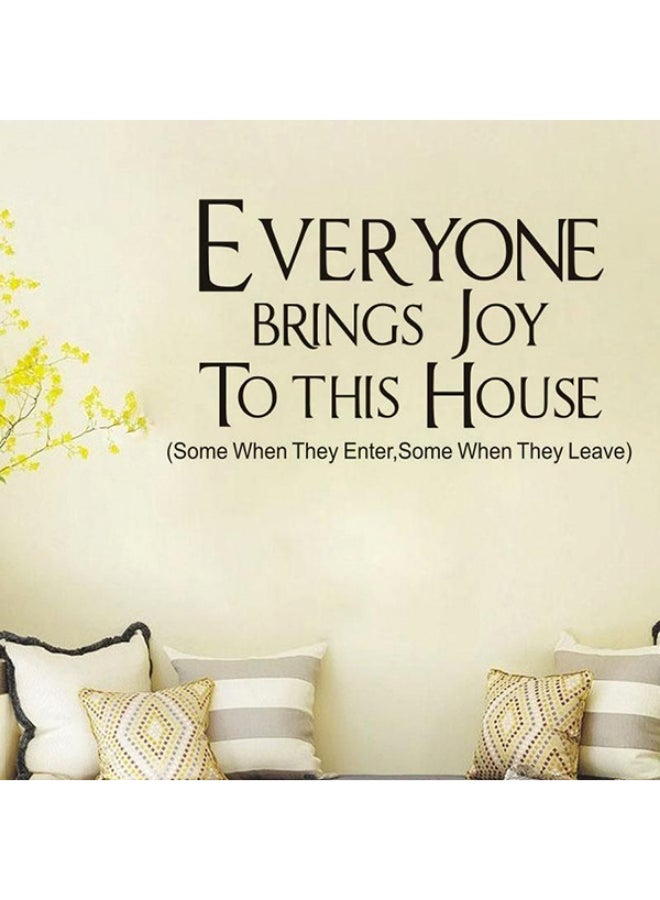 Spoil Your Wall Quotes Self Adhesive Wall Sticker Black 50 x 90cm