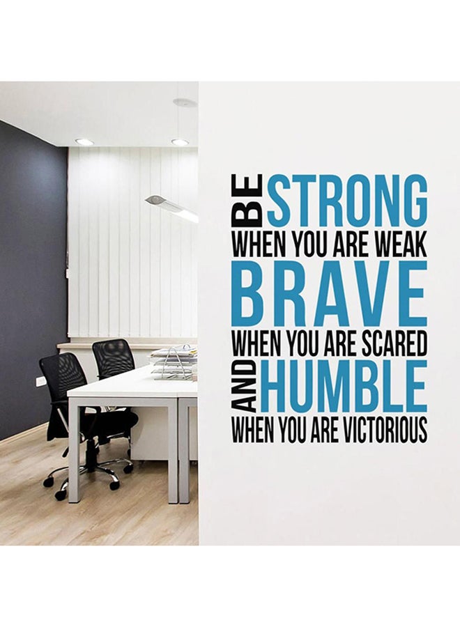 Spoil Your Wall Quotes Self Adhesive Wall Sticker Black/Blue 90 x 60cm