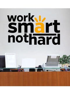 Spoil Your Wall Quotes Self Adhesive Wall Sticker Black/Yellow 50 x 70cm 