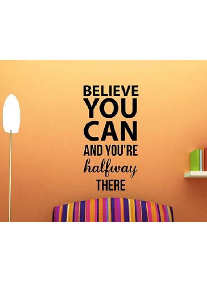 Spoil Your Wall Quotes Self Adhesive Wall Sticker Black 100 x 55cm