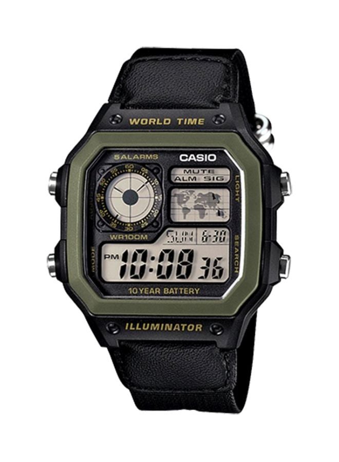 CASIO Men's World Time Digital Watch AE-1200WHB-1B - 39 mm - Black  - Image 1