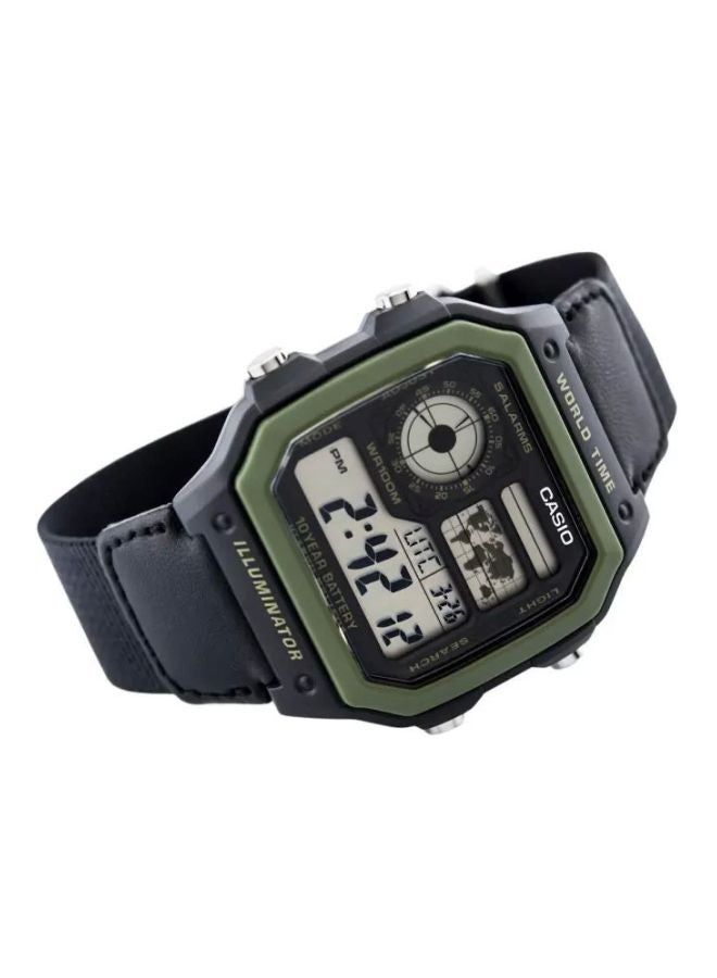 Men's World Time Digital Watch AE-1200WHB-1B - 39 mm - Black - v1597684004/N39780356A_3