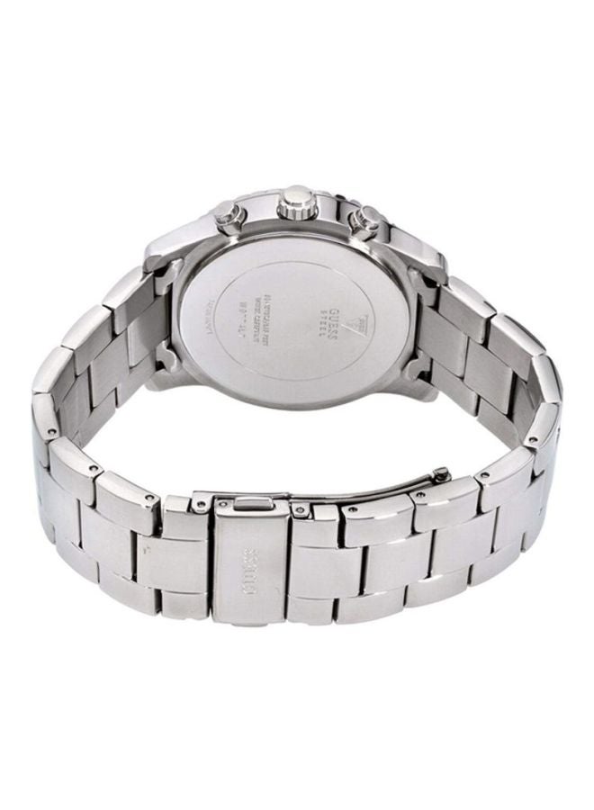 جس ساعة يد بعقارب وسوار من الإستانلس ستيل طراز W0774L7 - 38 مم - فضي للنساء - Image 2