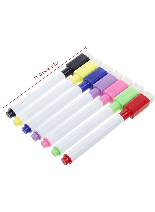 مجموعة أقلام بحبر أسود مغناطيسية للسبورة البيضاء قابلة للمسح للأطفال من 7 أقلام - Image 2