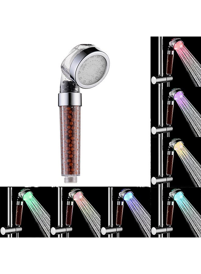 Automatic 4 LEDs 7 Colors Changing Light Shower Head Bath Sprinkler multicolour 23x7x7.5cm  - Image 2