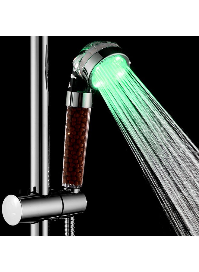 Automatic 12 LEDs 3 Colors Changing Light Shower Head Bath Sprinkler multicolour 23x7x7.5cm  - Image 4